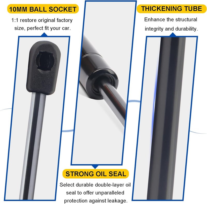 TIKMAX Front Hood Gas Struts for Chevy Colorado GMC Canyon 2015-2022 Not for Zr2, Replaces PM3866 SG330127 23167779 23167780 633381 Shocks Lift Supports Gas Springs, 2 Pcs - Image 3